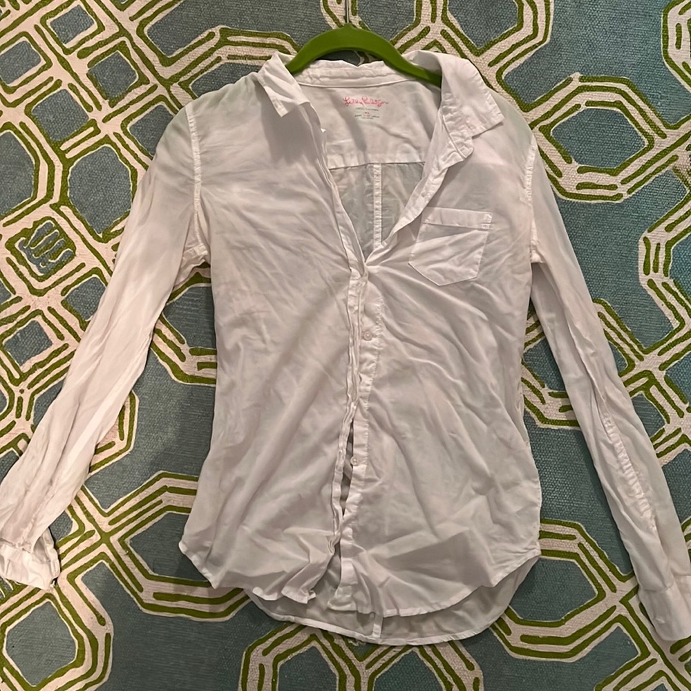 Lilly Pulitzer white button down